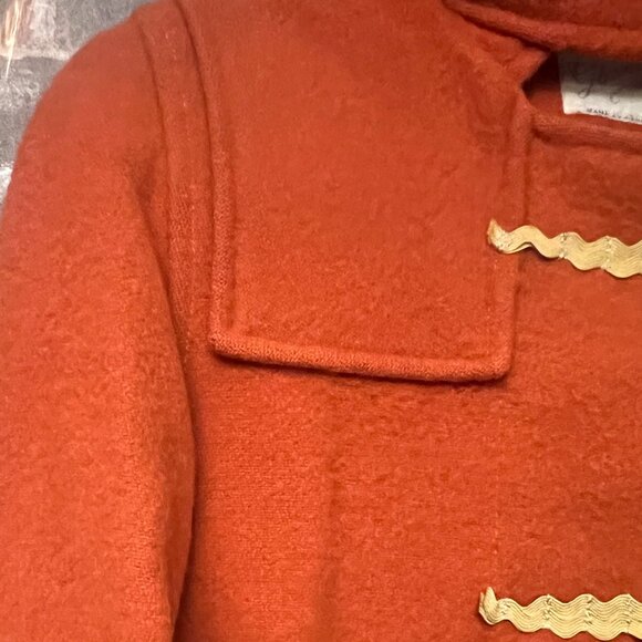 RARE Vintage Gloverall "The Monty" Wool Duffle Coat - Burnt Orange - Picture 6 of 15